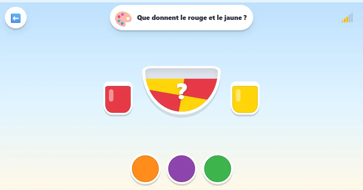 Capture d’écran du jeu Mélange de couleurs : un jeu de peinture pour découvrir de nouvelles couleurs