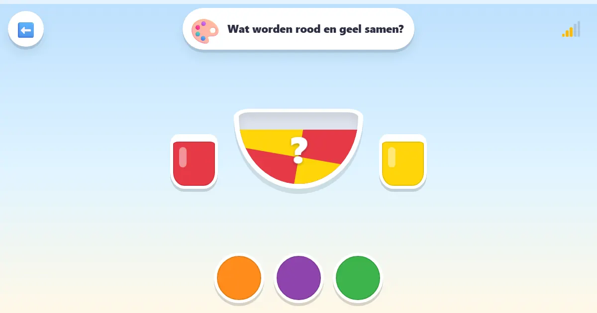 Screenshot van Kleurenmenger: een verfspel om nieuwe kleuren te ontdekken