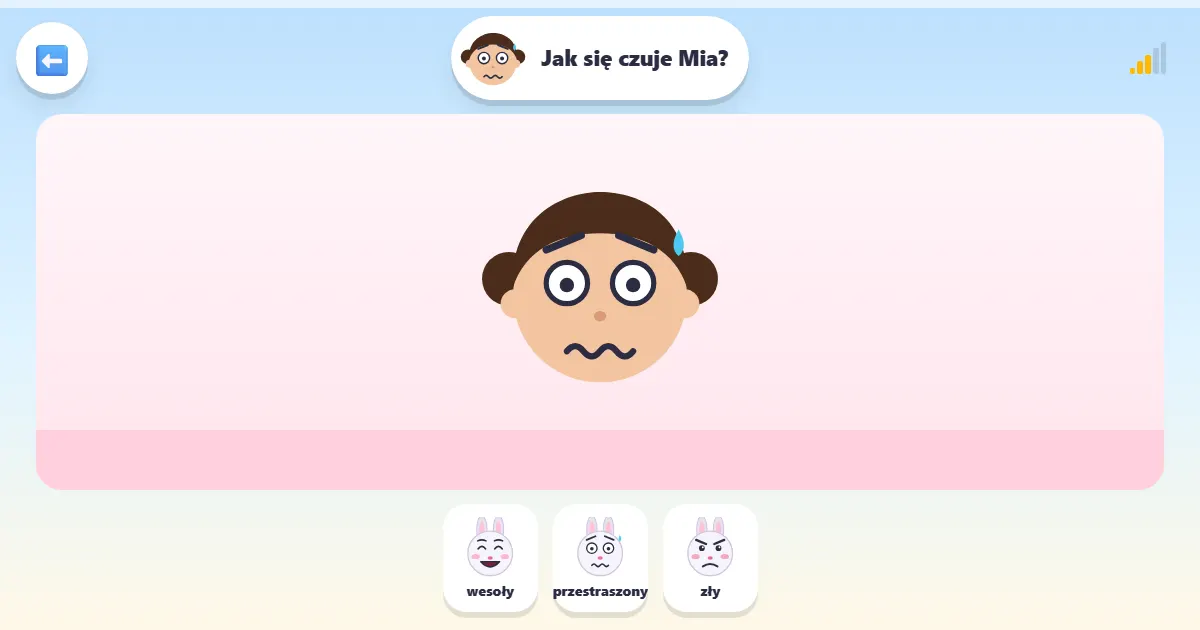 Zrzut ekranu z gry Przyjaciele i emocje: gra o buziach i emocjach