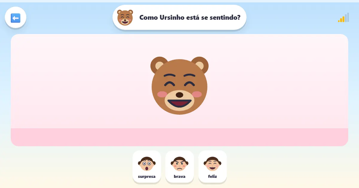 Captura de tela de Amigos e emoções: um jogo carinhoso sobre rostos e emoções