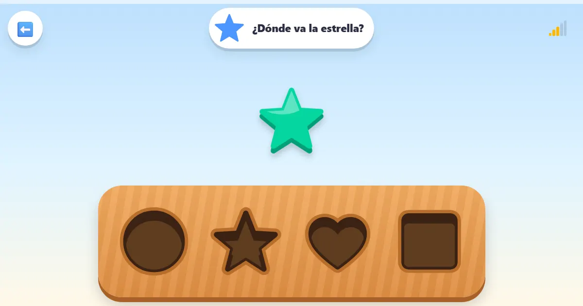 Captura de pantalla de Encaja las figuras, una caja para encajar figuras planas