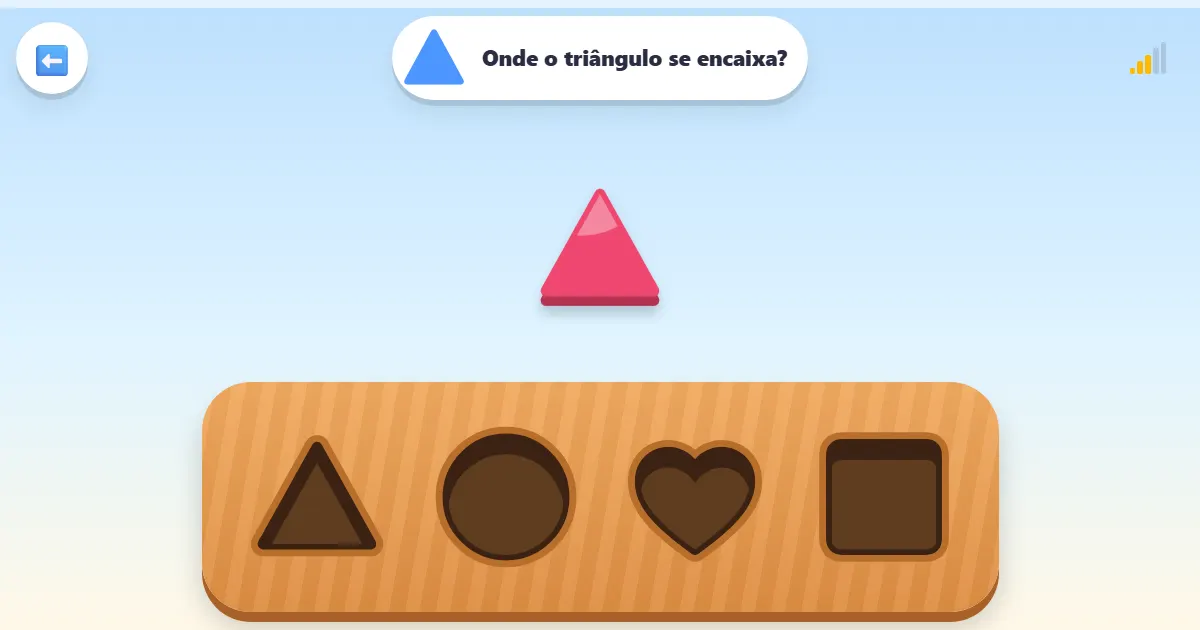 Captura de tela de Encaixe as formas: um brinquedo de encaixe para aprender as formas planas